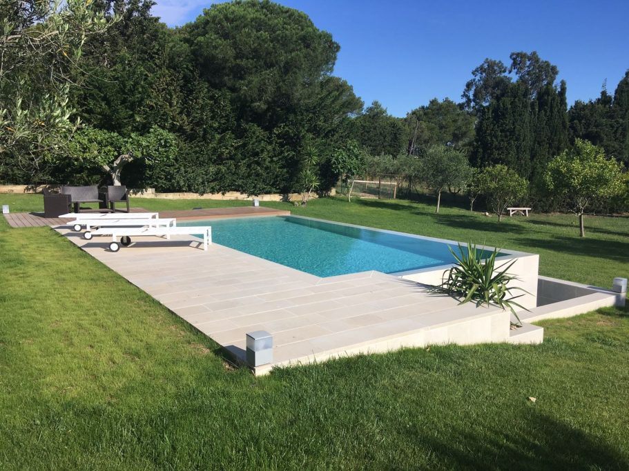 piscina desbordante a 2 caras